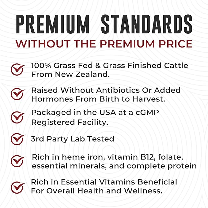 Left Coast Performance Grass Fed Bovine Blood and Beef Liver Supplement –100% Grass Fed New Zealand Pasture Raised Beef Organs - Natural Blood Builder Non GMO Freeze Dried –180 Capsules