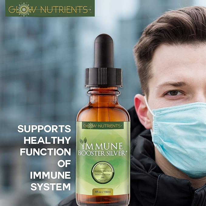 Immune Booster Silver - Our Best Nano Colloidal Silver Liquid - .001 Microns Certified Nanoparticle Colloidal Silver - Time Tested Natural Immune Remedy - Immune Health