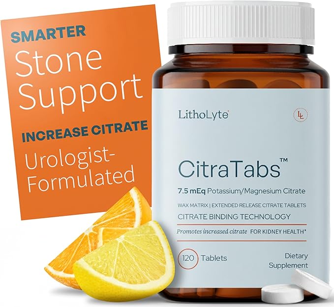 CitraTabs® 7.5 mEq | Extended-Release Citrate Tablets | Kidney Health Protector | Science-Backed Support Beyond Cleanse Detox or Stone Dissolver Supplements | 120 Tablets