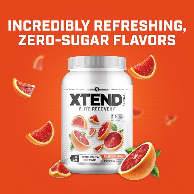 Xtend Original BCAA Powder 7g BCAA and 2.5g L-Glutamine Sugar Free Post Workout Muscle Recovery Drink with Amino Acids for Men &amp Women 90 Servings