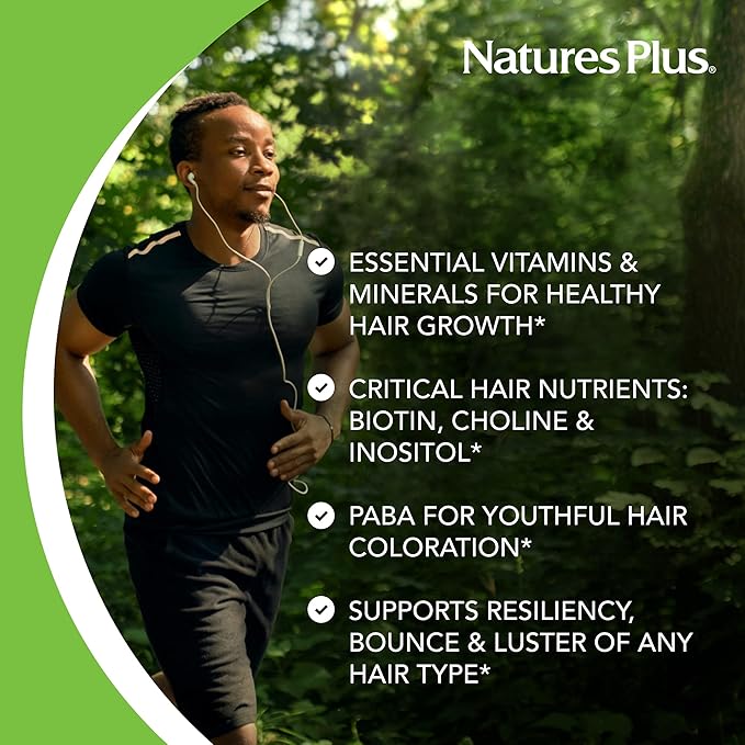 NaturesPlus Ultra Hair Thick Shake - 1 lb - French Vanilla Flavor - Hair Protein Powder for Healthy Growth - With Biotin &amp Amino Acids - Non-GMO Gluten-Free - 16 Servings