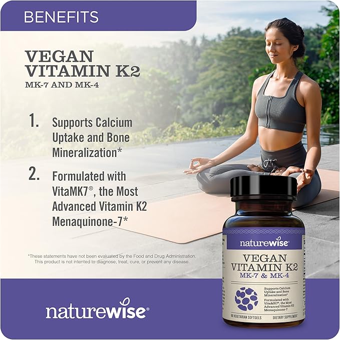 NatureWise Curcumin Turmeric 2250mg with BioPerine &amp Vegan Vitamin K2 MK-7 100mcg and MK4 500mcg - 180 Count &amp 90 Softgels