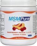 KALA HEALTH MSMPure Raspberry Peach Flavored Coarse MSM Powder Flakes – US-Made MSM for Joint Health Skin Appearance and Hair &amp Nail Support – 1 lb Organic Sulfur
