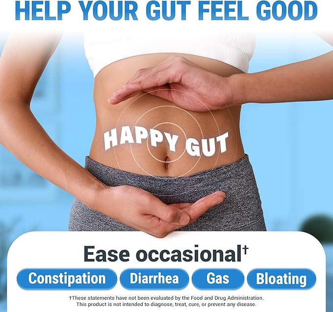 Dr. Berg Probiotic Supplement (60 Billion CFUs) - Helps Ease Occasional Constipation Diarrhea Gas &amp Bloating* - Pre and Probiotics for Digestive Health - 30 Probiotic Capsules