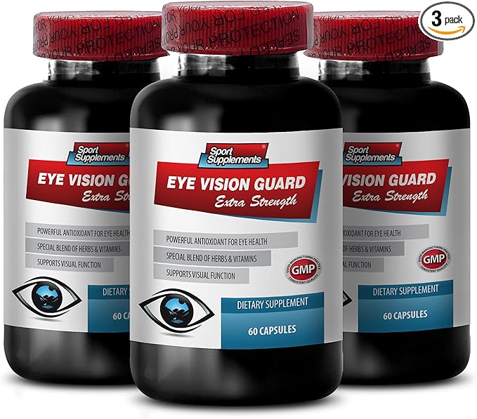 Eye Formula Lutein &amp zeaxanthin - Eye Vision Guard - Extra Strength Bilberry Supplement Eye Vitamins for Vision Bilberry Extract for Eyes Vision Support Pills Lutein with Bilberry 3B 180 Cap