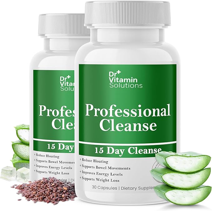 DR VITAMIN SOLUTIONS 15 Day Cleanse Thermogenic Fat Burner Water Weight Loss for Women &amp Men Bundle 180 Capsules
