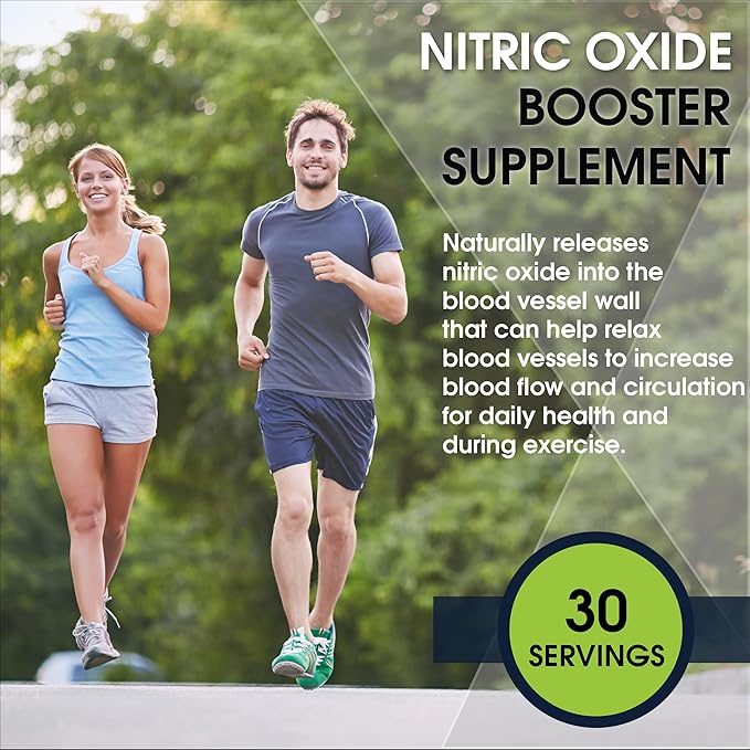 L-Arginine 5000mg + L-Citrulline 2000mg Complex Powder Supplement - Nitric Oxide Booster - Heart Health Blood Flow Energy &amp Endurance - 30 Servings (Berry Blend)