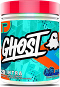 GHOST Intra Workout Powder Blue Raspberry - BCAAs &amp EAAs Nootropics &amp Hydration - Essential &amp Branch Chain Amino Acids Supports Muscle Recovery &amp Focus - Pre Intra &amp Post Work