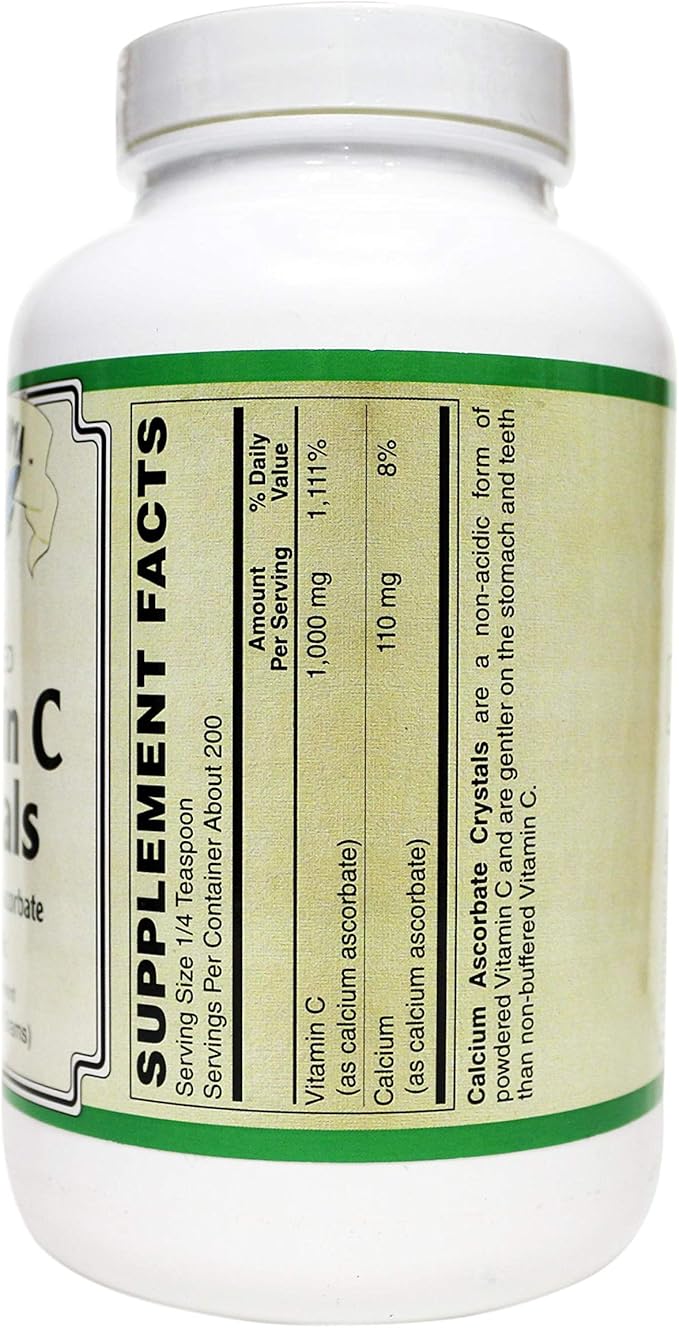 BUFFERED C Crystals (100% Pure Calcium ASCORBATE Non- Acidic)