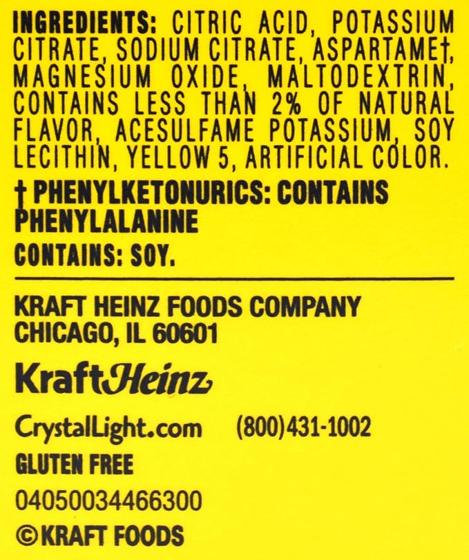 Crystal Light Lemonade Drink Mix 12-Quart Box (Pack of 18)