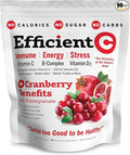 ANDREW LESSMAN Efficient C + Cranberry Benefits 90 Packets - Immune Energy Stress and Urinary Tract Support. Reinvention of The Vitamin C Drink. No Calories. No Sugar. No Carbs. Easy to Mix.