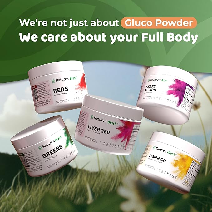 Gluco-Powder with White Mulberry Extract &amp Ceylon Cinnamon - Organic Metabolic Wellness Blend for Energy &amp Vitality 1 Bottle