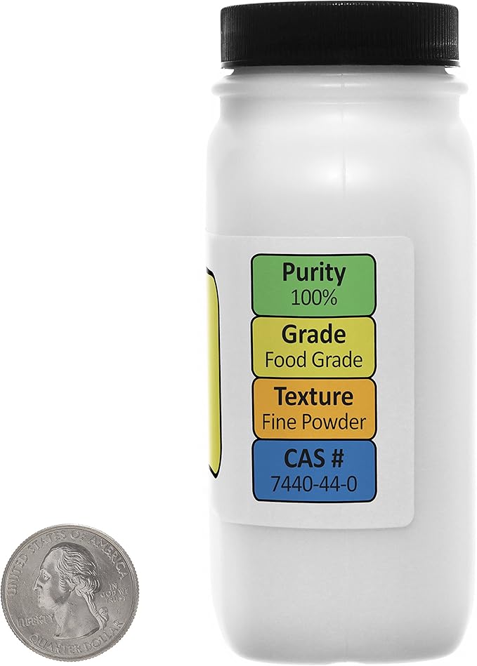 Activated Charcoal [C] 100% ACS Grade Fine Powder 8 Oz in Two Space-Saver Bottles