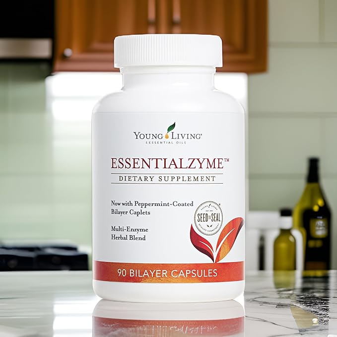 Young Living Essentialzyme - 90 Capsules | Multi-Enzyme Formula | Stimulates Enzyme Activity | Supports Digestive Health for Optimal Digestion | Keto-Friendly | Dietary Supplement