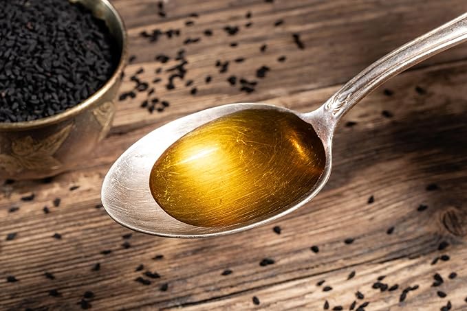 Organic Black Seed Oil - USDA Certified Cold Pressed Glass Bottle Over 1.5% Thymoquinone 3X strength Turkish Black Cumin Nigella Sativa non-GMO 100% Pure Blackseed Oil (8oz Glass Bottle)