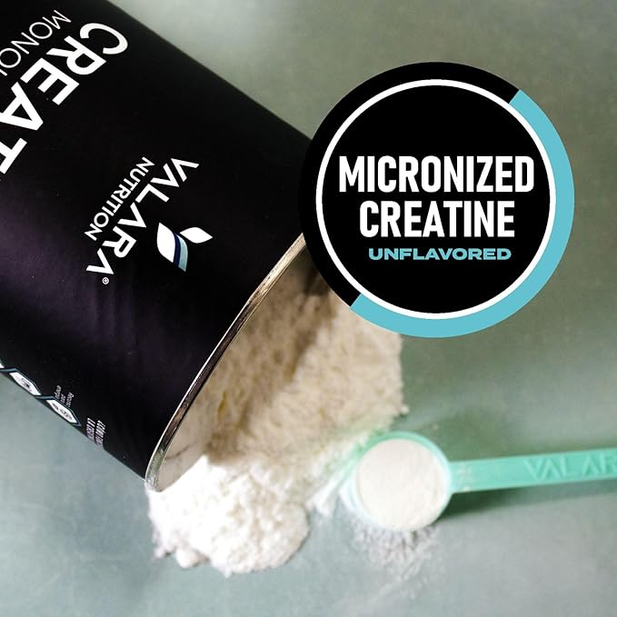 Creatine Monohydrate Micronized Powder 450g 90 Servings 5000mg Per Serv (5g) Unflavored Vegan and Keto Friendly