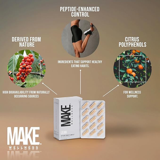 Lean Peptide Supplement | Supports Overall Wellness Normal Muscle Health &amp Active Lifestyles | Bioactive Peptide Blend | Clean Non-GMO Formula | 30 Servings for Daily Nutrition