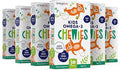 Omega 3 Chewies - Ultra-High DHA Chewables for Kids Supports Brain &amp Eye Health - Sugar-Free Natural Fruit Flavor - Kids Omega 3 Fish Oil Chewies (6 Pack)