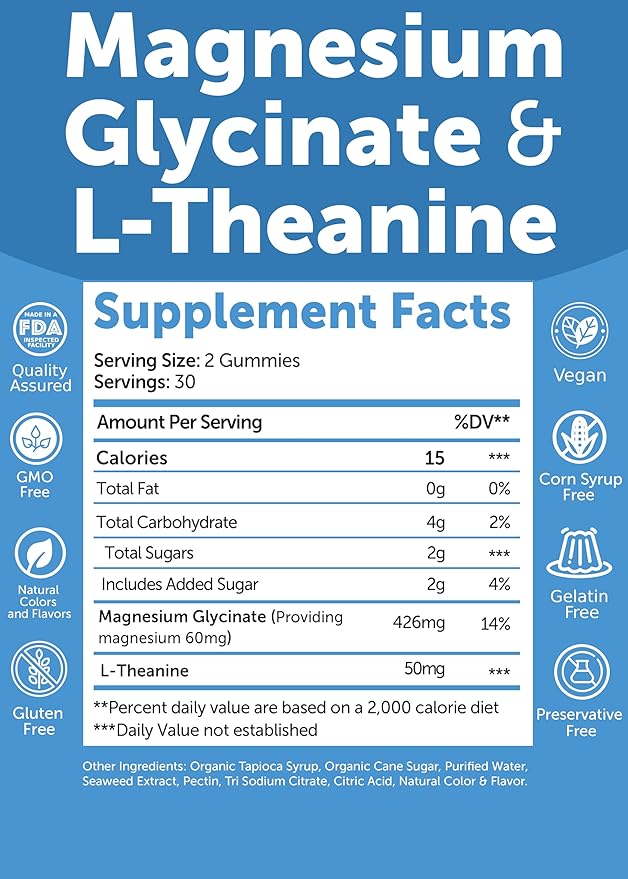 Lunakai USA Made Creatine &amp Magnesium Gummies Bundle – Recovery &amp Calm Support – 60 Non-GMO Gummies Eac