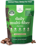 nbpure Daily Fiber Powder Blend for Digestive Health Cholesterol Support Healthy Weight Management - with Prebiotic Insoluble Soluble Fiber + 4 Probiotic Strains Savory Mocha Gusset 45 Servings