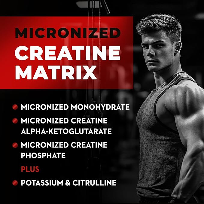 Creatine Matrix 300 Grams | Natural | Non-GMO | Gluten Free | 60 Servings