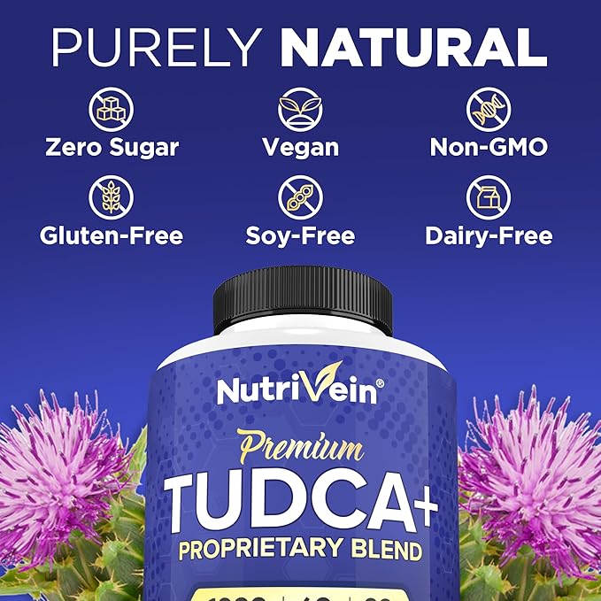 Nutrivein Premium Magnesium L-Threonate &amp TUDCA Supplement Bundle: High-Absorption TUDCA+ &amp Magnesium Threonate for Whole-Body Wellness Detox &amp Clarity