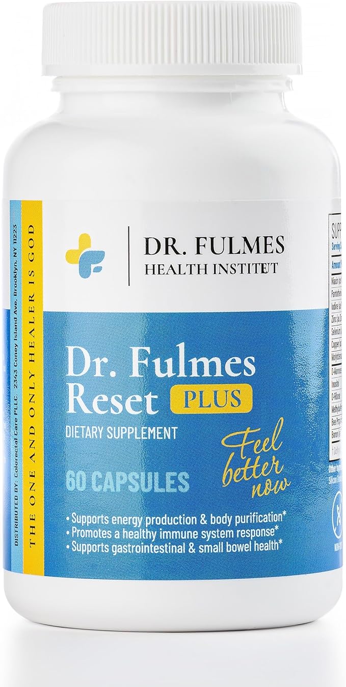 Dr. Fulmes Reset Capsules - Dietary Supplement for Energy Management Immune &amp Digestive Health Support