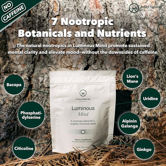 Adapt Naturals Brain &amp Body Wellness Bundle – Bio-Avail Omega+ Fish Oil &amp Luminous Mind Nootropic Supplement – 30-Day Supply