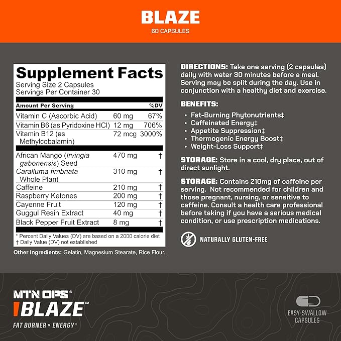MTN OPS Blaze &amp Ammo Vanilla Bundle – Thermogenic Fat Burner + Lean Muscle Protein Stack