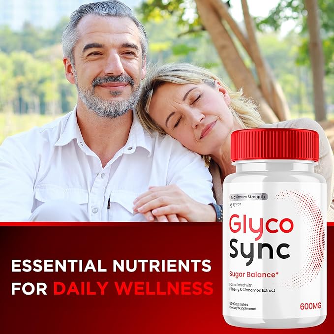 (2 Pack) Glyco Sync Capsules Official Glyco Sync Balance Pills with All Natural Ingredients Advanced Formula GlycoSync Joint Health and Wellness Support Max Strength for Men &amp Women (120 Capsule