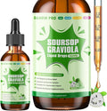 Soursop Graviola Leaf Extract Liquid Drop for Cell Support &amp Regeneration Immune Boost Relax Liver and Sleep Soursop Bitters Liquid Herbal Goodness Sugar/Gluten Free Original Flavor 2 Fl O