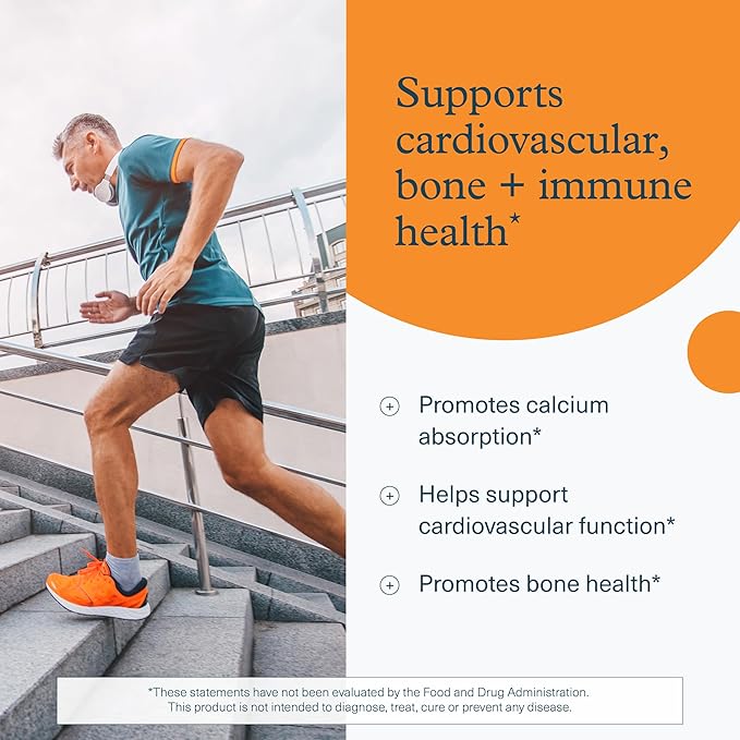 Youtheory K2D3 - Immune Bone &amp Heart Health Support - Combines Vitamin D3 &amp Vitamin K2 - Dairy Soy &amp Gluten Free - 90 Vegetarian Capsules