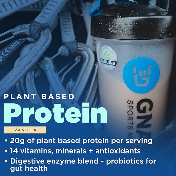 Gnarly Nutrition Gnarly Vegan Plant Protein Meal Replacement - Vanilla (28.2oz) BCAAs Berry Lemonade (10.58oz)
