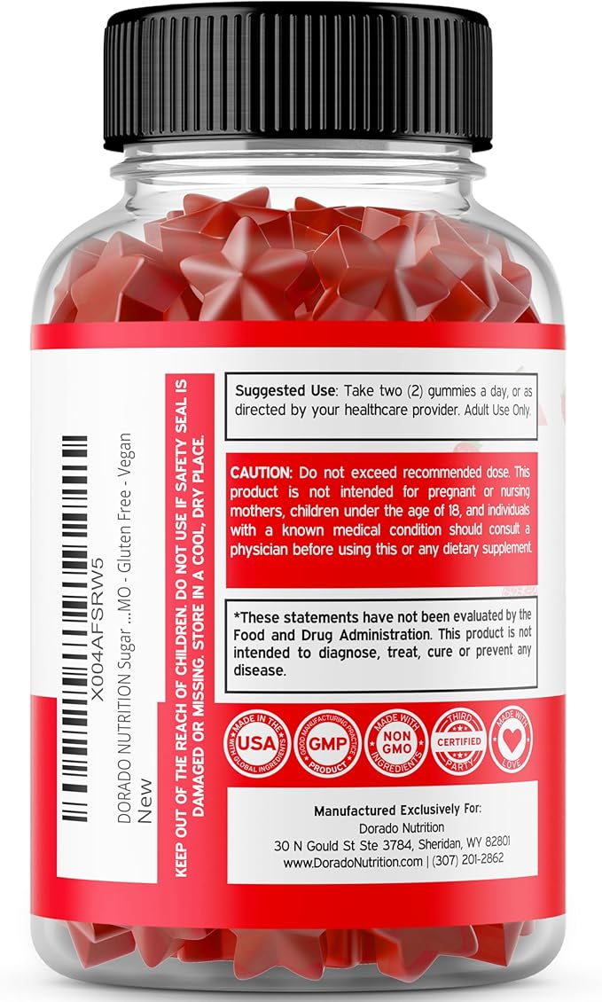 Fruit and Veggies Supplement (120 Gummies) - Premium Sugar-Free Superfood Super Green &amp Fruit Gummies for Adults - Immunity Support for Men &amp Women - Non GMO Vegan Safe &amp Made in USA