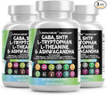 Clean Nutraceuticals GABA 750mg 5 HTP 200mg L Tryptophan 500mg L Theanine 200mg Ashwagandha SAM-e L-Glycine - Mood Support Vitamins for Women and Men with L-Tyrosine (90 Count (Pack of 3))