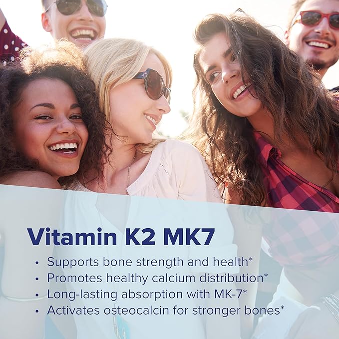 Superior Source Vitamin K2 MK-7 (Menaquinone-7) 300 mcg - Bone Strength &amp Health Support Supplement - Aids Healthy Heart Function - Bariatric-Friendly - 60 Sublingual Dissolving Tablets