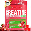 Creatine Monohydrate Gummies for Men &amp Women 8500MG Creatine Gummies Sugar Free Strawberry Flavored with L-Taurine BCAA 2:1 B12 B6 for Boost Strength Focus &amp Endurance Vegan Non-GMO 120