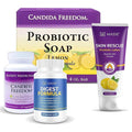 MASSE' Dietary Supplement for Proper Digestion - Probiotic Balance &amp Restore Formula - Probiotic Lemon Body Soap and Skin Rescue Probiotic Lotion
