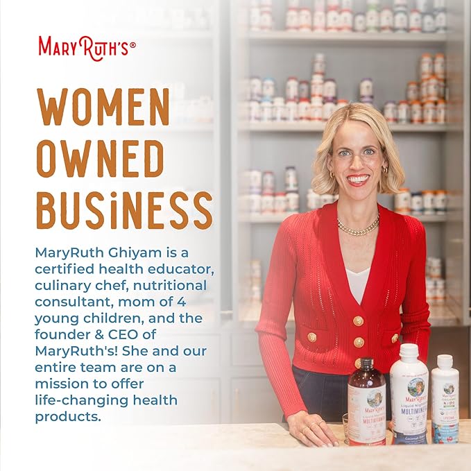 MaryRuth Organics Magnesium Liposomal| Magnesium Supplement | Magnesium Bisglycinate | Muscle &amp Bone Support | Mood Support Vitamin | Vegan | Non-GMO | Gluten Free | 15.22 Fl Oz | 30 Servings