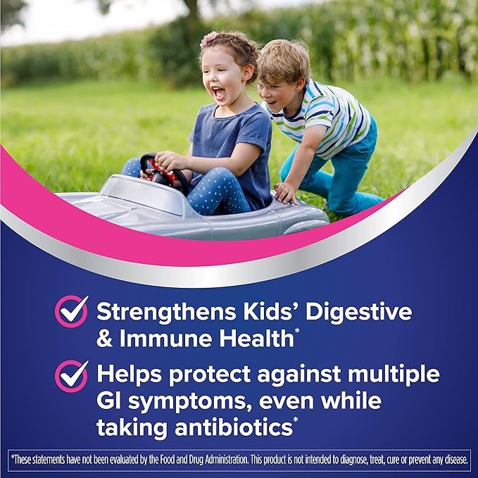 Florastor Kids Dual Action Probiotic Supplement Strengthens Kids' Digestive &amp Immune Health 60 Easy-to Mix Powder Sticks