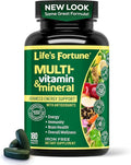 Life's Fortune Whole Food Multivitamin &amp Mineral Supplement for Men &amp Women – Energy Support Vitamins for Immune Brain &amp Metabolism Support – Iron Free 180 Vegetarian Tablets