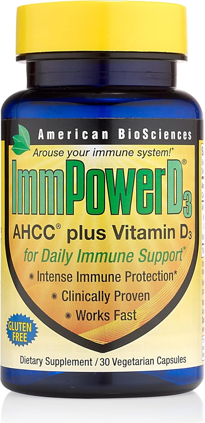 American BioSciences ImmpowerD3 AHCC + Vitamin D3 30 Count