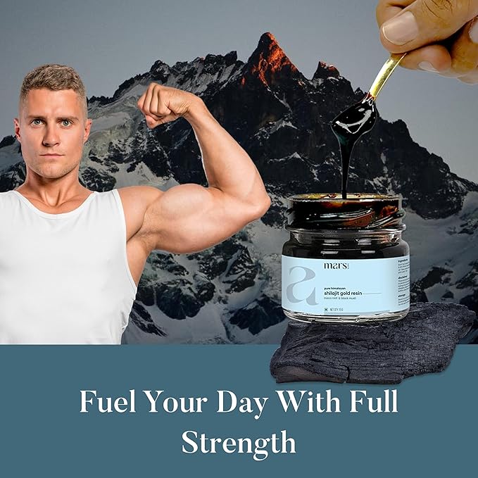 Mars Pure Himalayan Shilajit Gold (Resin) | Premium Organic Shilajit Sourced from High-Altitude Himalayas | Natural Energy Strength &amp Stamina Booster | Resin for Overall Well-Being -15 g (Pack of