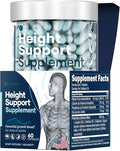 Height &amp Bone Support Supplement - Premium Height Growth Supplement for Kids &amp Teens with Calcium - Nutritional Support Bone Health Formula - Height Increase Essential Vitamins - 60 Caps