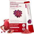 FOODOLOGY Coleology Drink Mix PRO | 3000mg Prebiotic Fiber &amp Metabolism Support | Daily Pomegranate Stick Powder for Gut Health &amp Weight Management | 15 Sticks