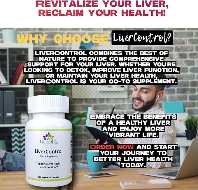 LiverControl Liver Support Supplement with Burdock Root Papaya Seed &amp Choline – Supports Liver Health and Function – 120 Vegetarian Capsules
