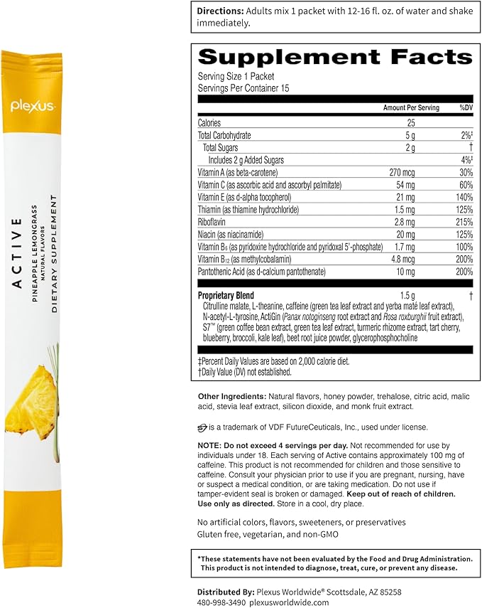 Plexus Active® Pineapple Lemongrass