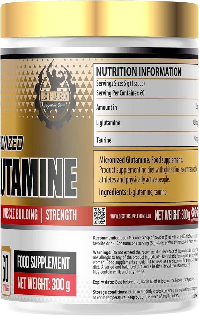DEXTER JACKSON Gold Series Micronized Glutamine | 60 Serving 300g
