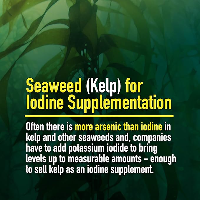 Supplement - 500 caps - Organic Iodine Amino Acid Chelate - Small Caps - Vegan - Gluten Free