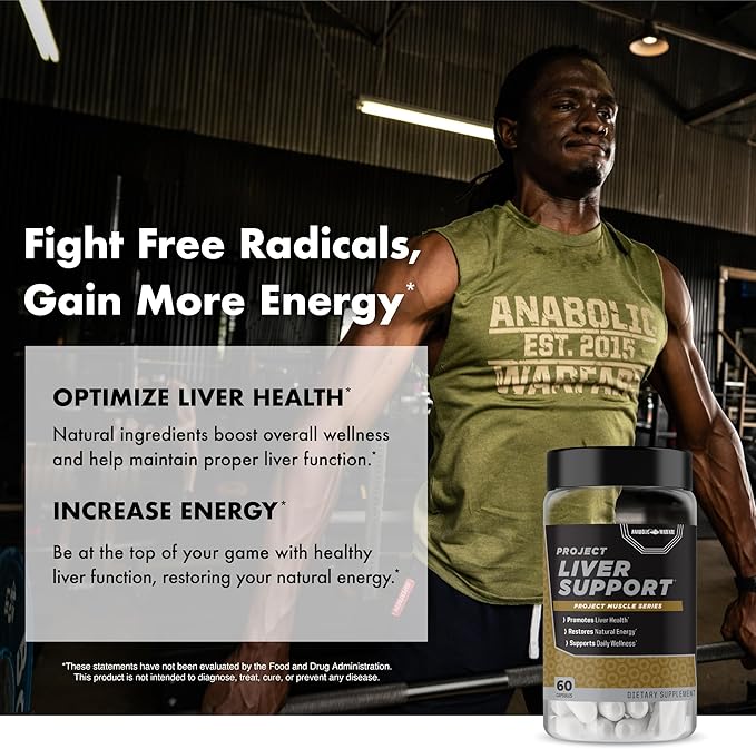 Anabolic Warfare Project Liver Support Aids Liver Health Antioxidant Support* (60 Capsules)
